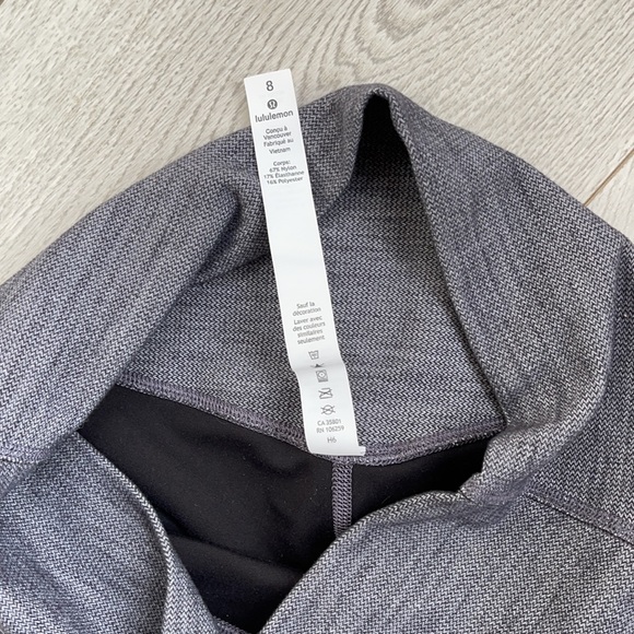Lululemon Align II Pant 25” Heathered Black/White US 8 - like new - Picture 6 of 16